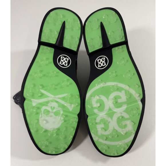 G/FORE Mens Gallivanter Pebble Leather Two Tone Charcoal Golf Shoes Sz 9.5 NWOB - Picture 11 of 14